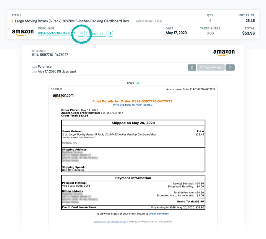 can you get vat receipts from amazon