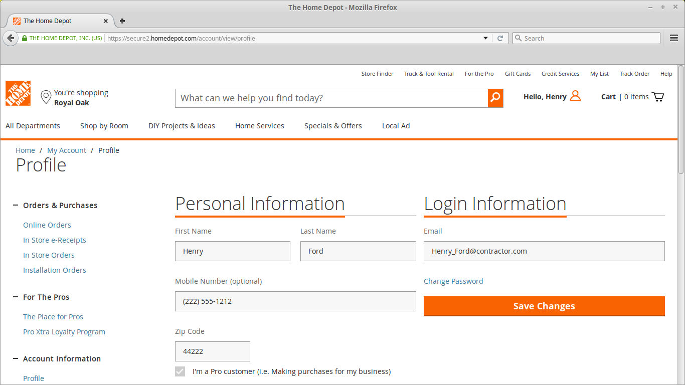 Automate Home Depot Pro Xtra Receipts